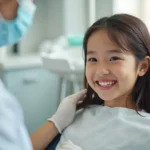 歯科を受診する女の子