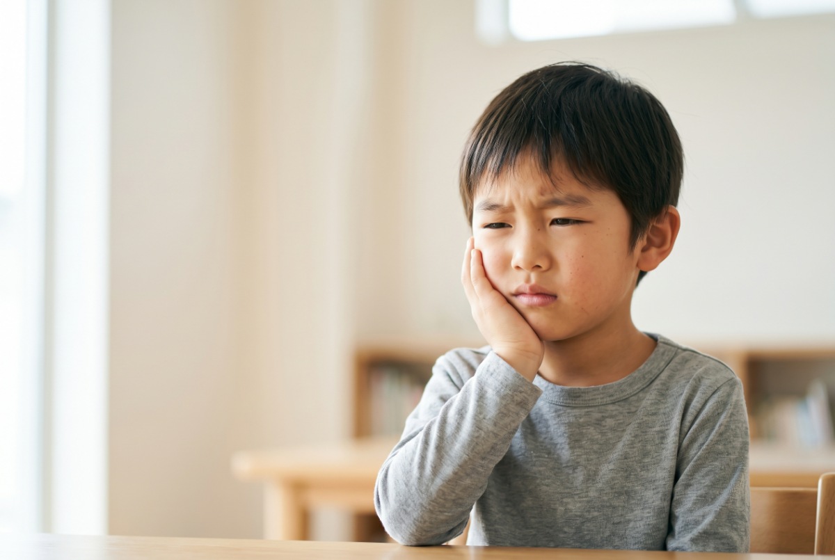 口呼吸で虫歯になった子ども